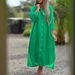 women's dress cotton and linen shirt long skirt fashion casual long sleeved cardigan dress_mkmklike.com