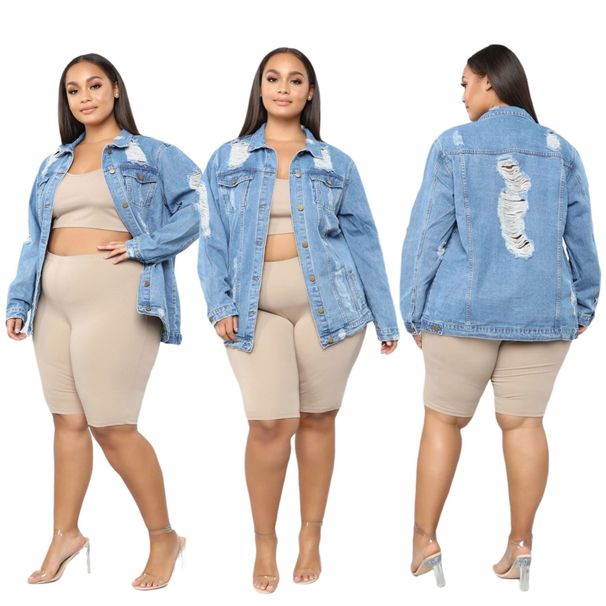 Women's Clothing Sexy Fashion Women's Denim Jacket_mkmklike.com