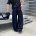 Unisex Classic Denim Wide-Leg Jeans – Oversized Straight Cut With Distressed Details (S-3xl) – Vintage-Inspired High Street Trousers_mkmklike.com
