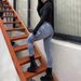 Functional Style Peach Butt Washable Denim High-waisted Pencil Slim-fit Pants, High Elasticity_mkmklike.com