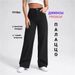 Women's Wide Leg Jeans Trendy High Waist Stretch Denim Pants For Work & Casual (Sizes 25-32, Black Wash)_mkmklike.com