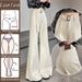 off White Wide Leg Flared Jeans Loose Fit plus Size Pear Shaped Comfortable Not Clingy Women's Denim Pants_mkmklike.com