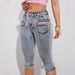 Women's Clothing Women's Slim Fit Zippered Cropped Jeans Faux Pockets Style Versatile Stylish Denim For Formal & Casual For Women_mkmklike.com