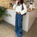 Women's Casual Straight Leg Jeans Five-Pointed Star Design Fashion Denim 2026 European And American Style Loose Fit_mkmklike.com