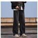 Pure American Jeans Men's Loose Wide-Leg Pants Trendy Brand Cool Elastic Waist Straight High Street Retro_mkmklike.com