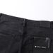 Unisex High-Rise Flared Jeans, Matte Black Gradient With Heart Rhinestones, Y2K Summer Streetwear_mkmklike.com