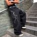 "Men's Vintage Washed Flared Jeans – Distressed Denim Pants With Retro Print, 70s-Inspired Bell Bottoms, Comfortable Cotton Blend_mkmklike.com
