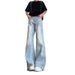 Lightning Pattern Jeans Men, New Spring And Autumn Trendy Brand, Loose Wide-leg Pants, American High Street Straight-leg_mkmklike.com