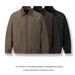 Structured Design Lapel Two-Piece Autumn Winter New Men's Fashion Trendy Lazy Style High-End Jacket Coat_mkmklike.com