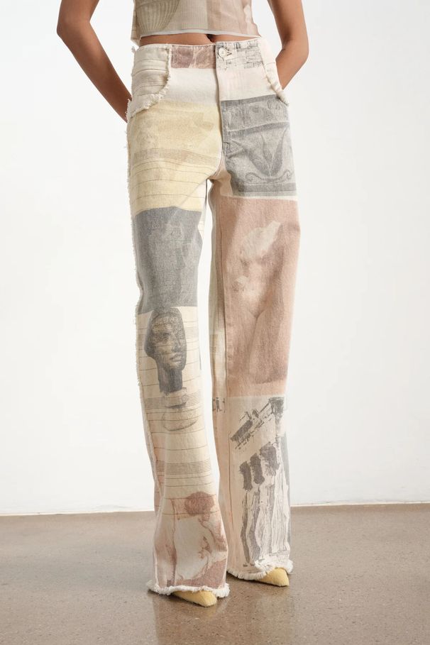 Vintage-Inspired Printed Wide-Leg Jeans – High-Waisted Boho Flare Pants With Retro 70s Aesthetic_mkmklike.com