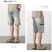 Men's Trendy Brand Denim Shorts Summer Thin Style 2026 New Arrival Five Point Pants Fashionable mid Length Hong Kong Korean Style_mkmklike.com