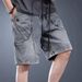 Men's Clothing Denim Shorts Men's Summer Washed Distressed Retro Shorts Loose Trendy Workwear Mid Length Pants_mkmklike.com