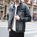 Loom 2025 Spring Autumn Casual Loose Street Style New Korean Version Men's Denim Jacket Trendy European American_mkmklike.com