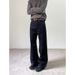 Men's Vintage High Street Jeans – Relaxed Fit Straight Leg Denim Pants (Black, S-Xxl, Stretch Cotton, Washed Finish, Unisex Streetwear)_mkmklike.com