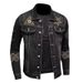 Pulse Pulse European American Style Trendy Embroidered Turn-Down Collar Denim Jacket For Men, New Autumn And Winter Vintage Street_mkmklike.com