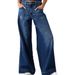 Women's Relaxed Stretch Jeans – Wide-Leg Vintage Wash Denim Pants With Urban Edge (S-XL)_mkmklike.com