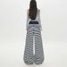 Autumn Winter Striped Loose Comfortable Long American-style Blue And White Drawstring Elastic Casual Pants, Stylish_mkmklike.com