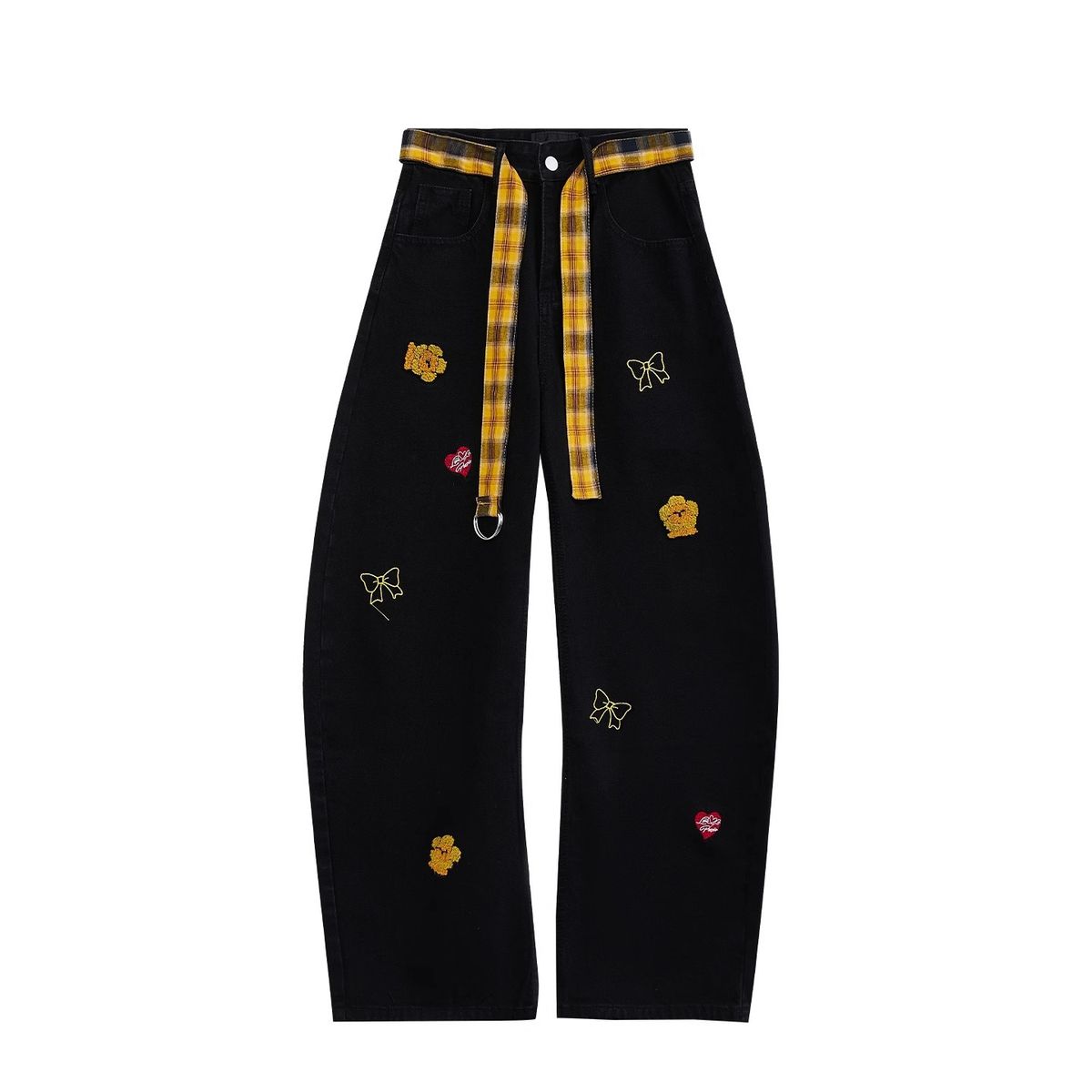 Men's Clothing Wide Leg Jeans For Men Men's High Waist Loose Fit Straight Leg Jeans - Summer American Streetwear Style With Cargo Pockets_mkmklike.com