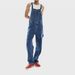Pure Size Couple Outfit European And American Men's Suspender Jumpsuit Ripped Denim Workwear Long Pants_mkmklike.com