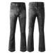 Trend Micro-pull Jeans Men's Jeans Micro-pull Men's Color Matching European And American Boys Pants Hot Diamond Jeans_mkmklike.com