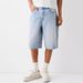 Men's Clothing Classic Men's Denim Shorts - Mid-Thigh 5-Inch Inseam Straight Leg Casual Summer Jeans Shorts - S-XXL (Non-Stretch Cotton)_mkmklike.com