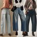 Women's High-Waisted Flared Jeans | Vintage Washed Denim | Loose Fit Wide Leg Pants For Everyday Comfort_mkmklike.com