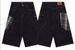 American Black Cropped Jeans 2025 Summer Men's Loose Fit Slimming Straight Wide Leg Mid Length Casual Shorts_mkmklike.com