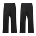 Men's Clothing European And American High Street Black Loose Versatile Mopping Casual Washed 517 Style Flared Vibe Jeans_mkmklike.com