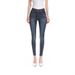 High-Waist Stretch Pencil Jeans For Women - Slimming Fit, Built-In Hip Pads, Retro Wash, Straight-Leg & Cropped Style (Vintage Blue, XS/S/M/L)_mkmklike.com