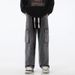 Jeans Men's 2025 Spring And Autumn Wide-leg Loose Trendy Overalls American High Street Multi-pocket Casual Functional Pants_mkmklike.com