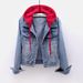 Women's Slim-Fit Denim Jacket With Hood - Korean Style Lightweight Long Sleeve Coat For Spring & Autumn_mkmklike.com
