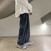 Hong Kong Style Retro Jeans Men's Loose Straight Wide-leg Pants Ins Youth Korean Version Trend Washed Floor Long Pants_mkmklike.com