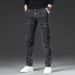 Douyin Popular Multi-bag Stretch Jeans Men's Autumn And Winter Business Straight Overalls Trendy Versatile Casual Trousers_mkmklike.com