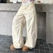 American Retro Multi-pocket Scimitar Tooling Jeans Men's And Women's Loose Wide-leg Straight Versatile Cleanfit Trousers_mkmklike.com