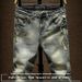 Men's Slim Fit Mid Rise Ripped Patched Jeans Long Straight Pants Youth Softener Machine Washable_mkmklike.com