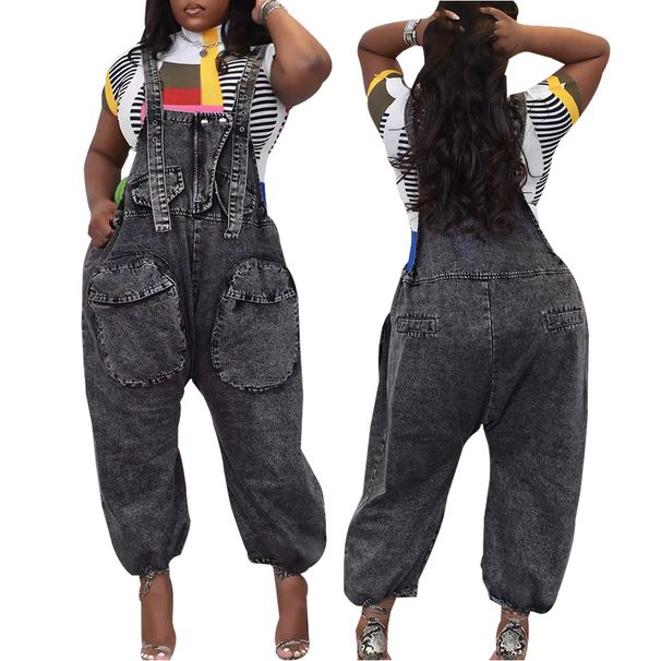 fashionable wide-legged denim loose overalls_mkmklike.com