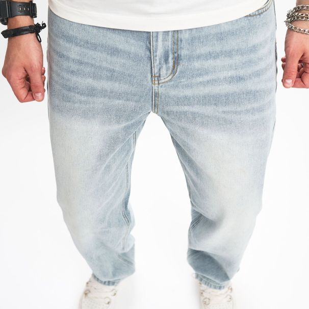 Men's Clothing New Men's Jeans Trousers High Street Flared Pants_mkmklike.com