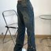 Men's High Street Vibe Slim Fit Jeans Unique Design Black Loose Fit Slightly Flared Cargo Pants Autumn Style Long Pants_mkmklike.com