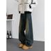 High Street Color Gradient Blue Jeans Men's And Women's Clothing New Style Slimming High Waist Niche Wide Leg Pants_mkmklike.com