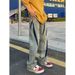 Nordmann Style Washed Vintage Ripped Jeans For Men Spring Autumn Straight Loose Fit European And American High Street Vibe Long_mkmklike.com