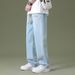 Men's Jeans Autumn Hot Sale Loose Straight Wide-Leg American Style Trendy Brand Workwear Casual Pants For Men_mkmklike.com
