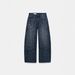 Women's High-Waisted Rhinestone Jeans – Loose Fit Straight Leg Denim Pants (S-XXL, Blue)_mkmklike.com