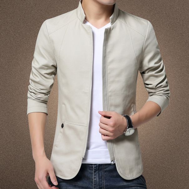 Men's Clothing Mainly promote size autumn new style stand collar washed jacket style is available all year round 780_mkmklike.com