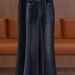 Fleece-Lined Thickened Vintage Color Denim Flared Women, New Autumn And Winter Slim High-Waisted Slimming Pants For_mkmklike.com