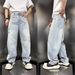 Vintage Washed Baggy Jeans For Men – 90s Grunge Style, Distressed & Wide-Leg (28-36, Blue & Black)_mkmklike.com