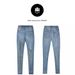 Special Offer On : European And American Style Exaggerated Ripped Jeans For Women With Chain_mkmklike.com
