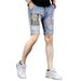 Men's Slim Fit Denim Shorts Mid-Length Casual Five Point Pants Thin American Style Plus Size Summer Shorts_mkmklike.com