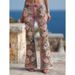 Women's 3D Digital Print Slimming Flared Jeans Fashionable Autumn/Winter New European American Style Independent Website_mkmklike.com