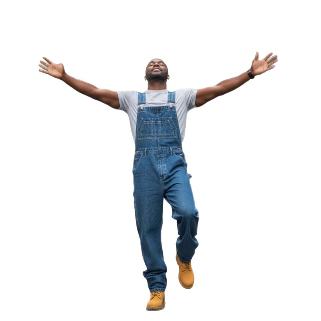 HME Men's High Street Trend Jeans Overalls Pocket Jumpsuit European American Style Cross Border TEMU SHEIN_mkmklike.com