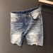 Vintage Washed Distressed Denim Shorts | Men's Stretch Retro 5-Inch Inseam With Artful Rips | Grunge Streetwear (Breathable & Sun-Faded For Summer)_mkmklike.com